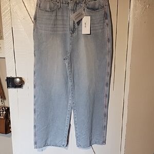 Dear John NWT Light Blue Women's Jeans, Wide Legs, Relaxed Fit, 31" X 28".
